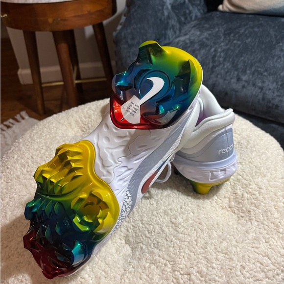 Nike Alpha Huarache Elite 4 Low MCS Baseball Cleats Mens 12 White FQ7724-106 - Picture 10 of 10